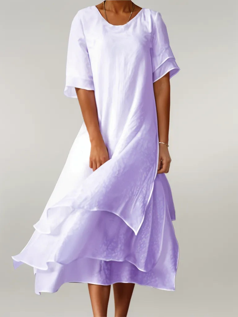 Isilde - Elegante katoenen maxi jurk