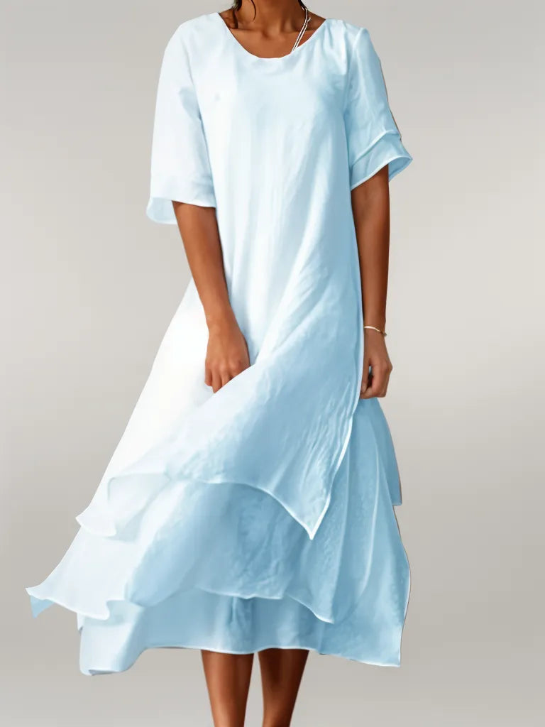 Isilde - Elegante katoenen maxi jurk