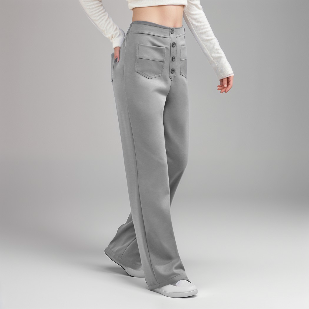 ELSA Elastische broek met hoge taille