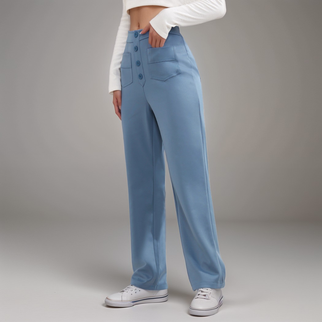 ELSA Elastische broek met hoge taille