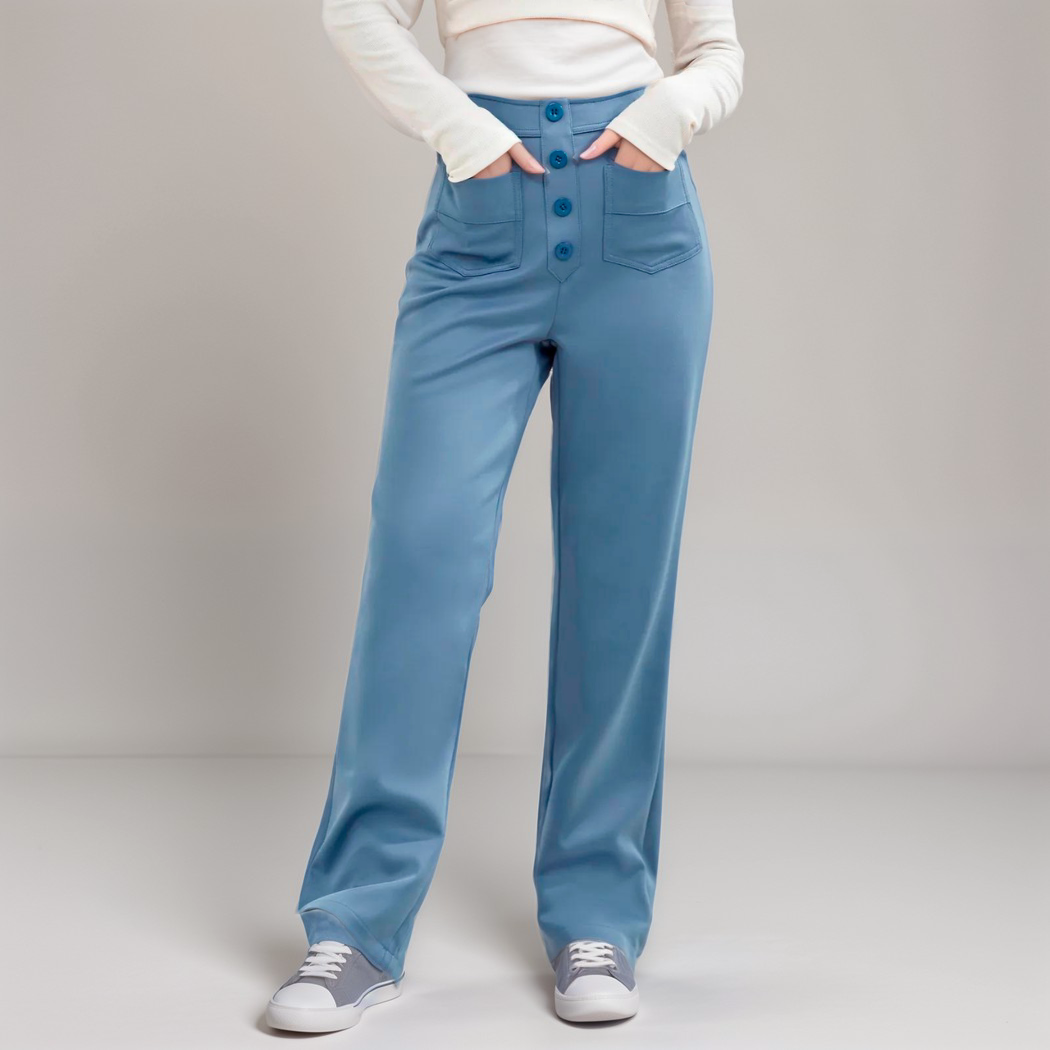 ELSA Elastische broek met hoge taille