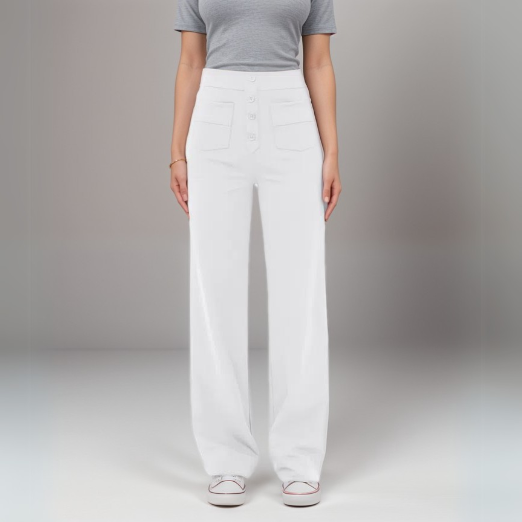 ELSA Elastische broek met hoge taille