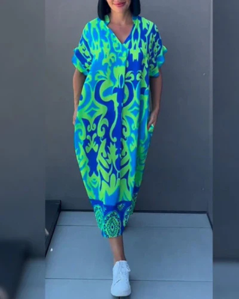 Aniek™ - Elegante bloemenjurk