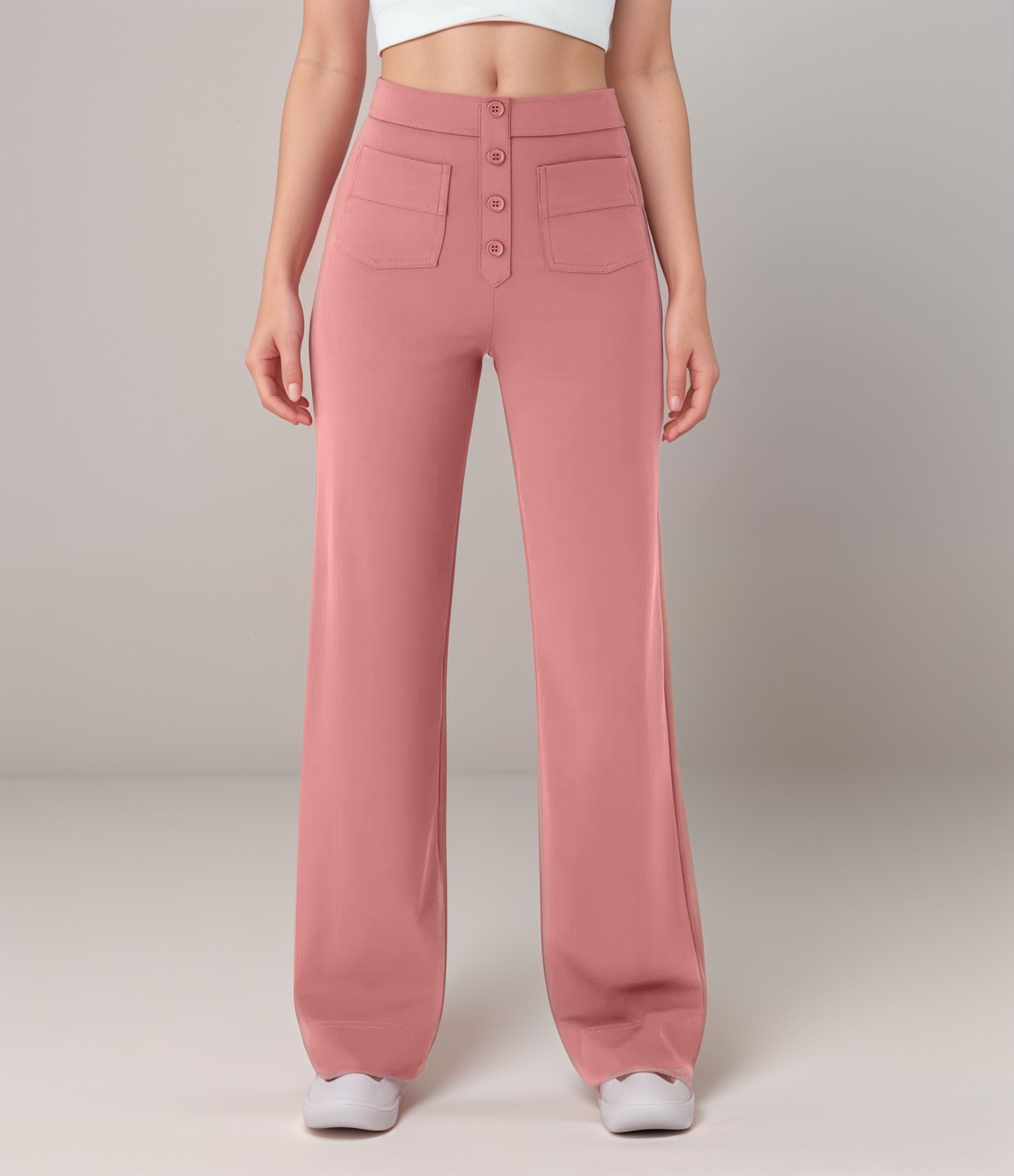 ELSA Elastische broek met hoge taille
