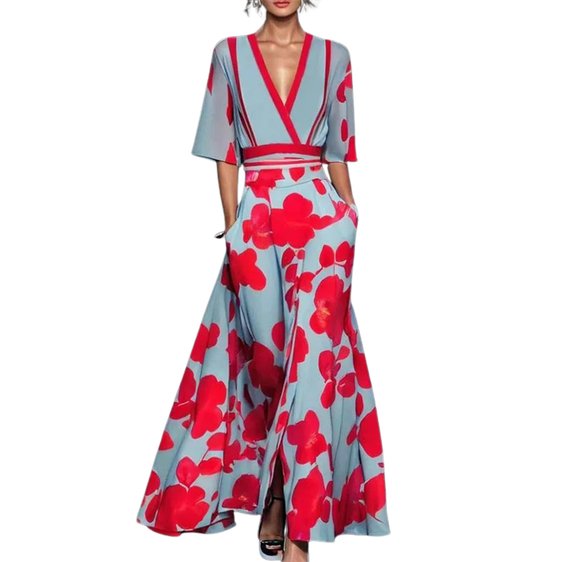 CELINE Elegante Bloemenjurk