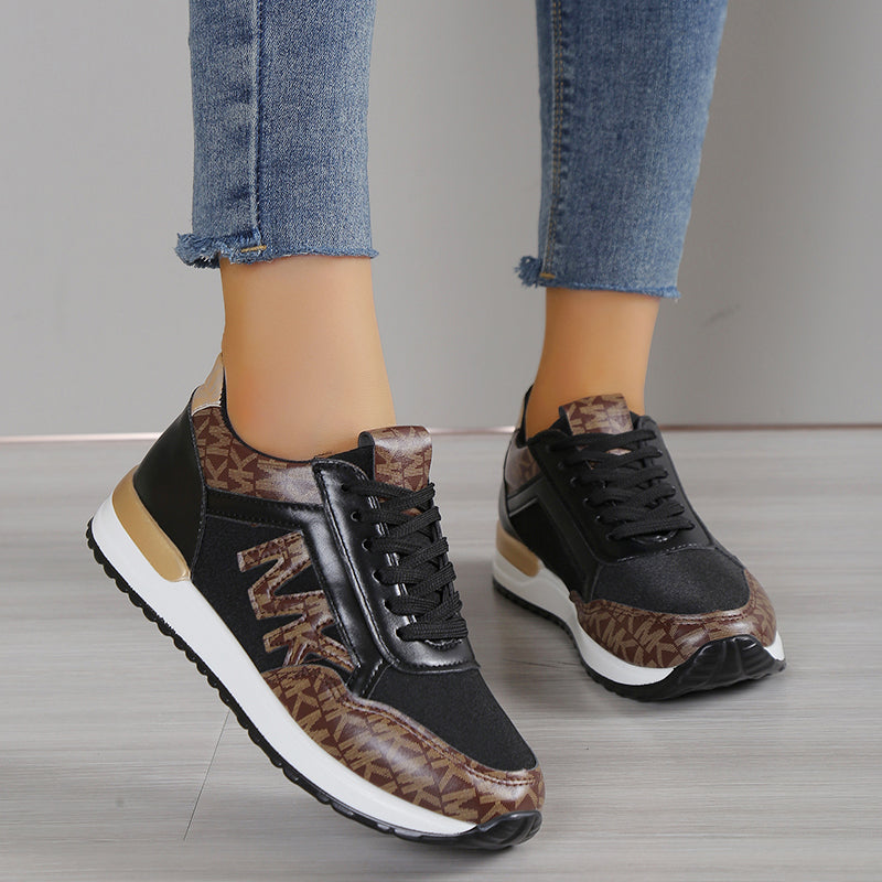 JANINA - SPORTSCHOENEN MET METALLIC DETAILS