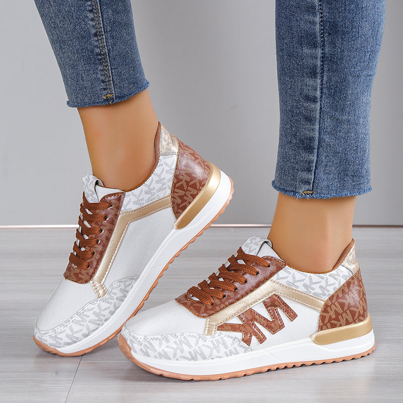 JANINA - SPORTSCHOENEN MET METALLIC DETAILS