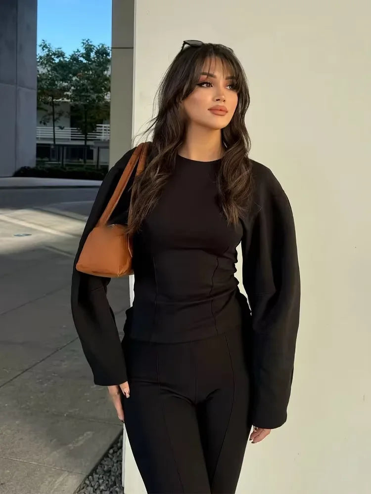EMILY Tweedelige Crop-Broekset