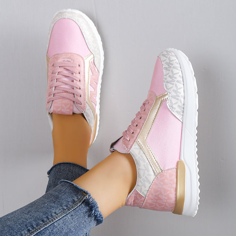JANINA - SPORTSCHOENEN MET METALLIC DETAILS