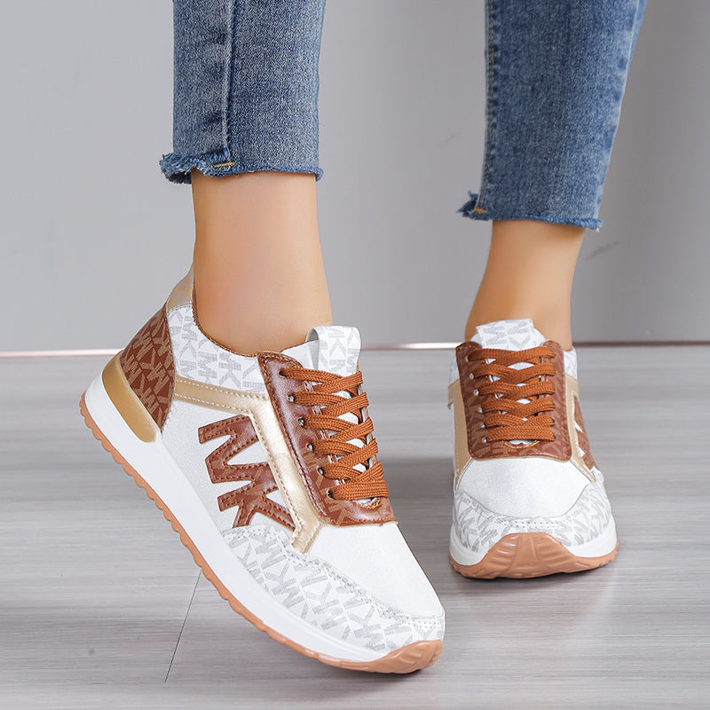 JANINA - SPORTSCHOENEN MET METALLIC DETAILS