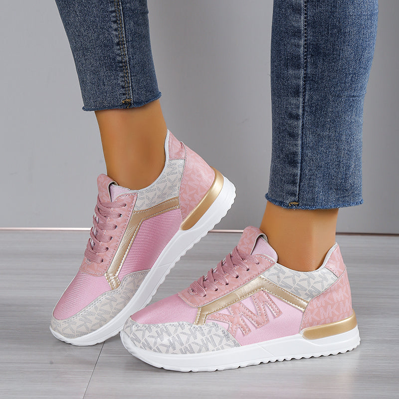 JANINA - SPORTSCHOENEN MET METALLIC DETAILS