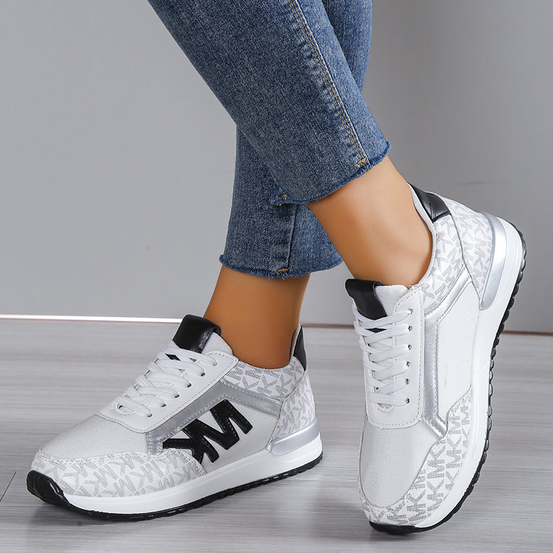 JANINA - SPORTSCHOENEN MET METALLIC DETAILS