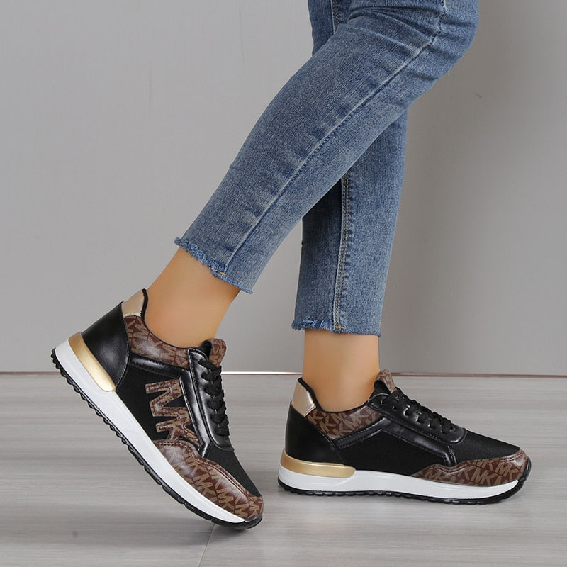 JANINA - SPORTSCHOENEN MET METALLIC DETAILS