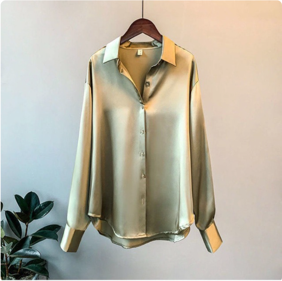 JENNY Elegante satijnen blouse