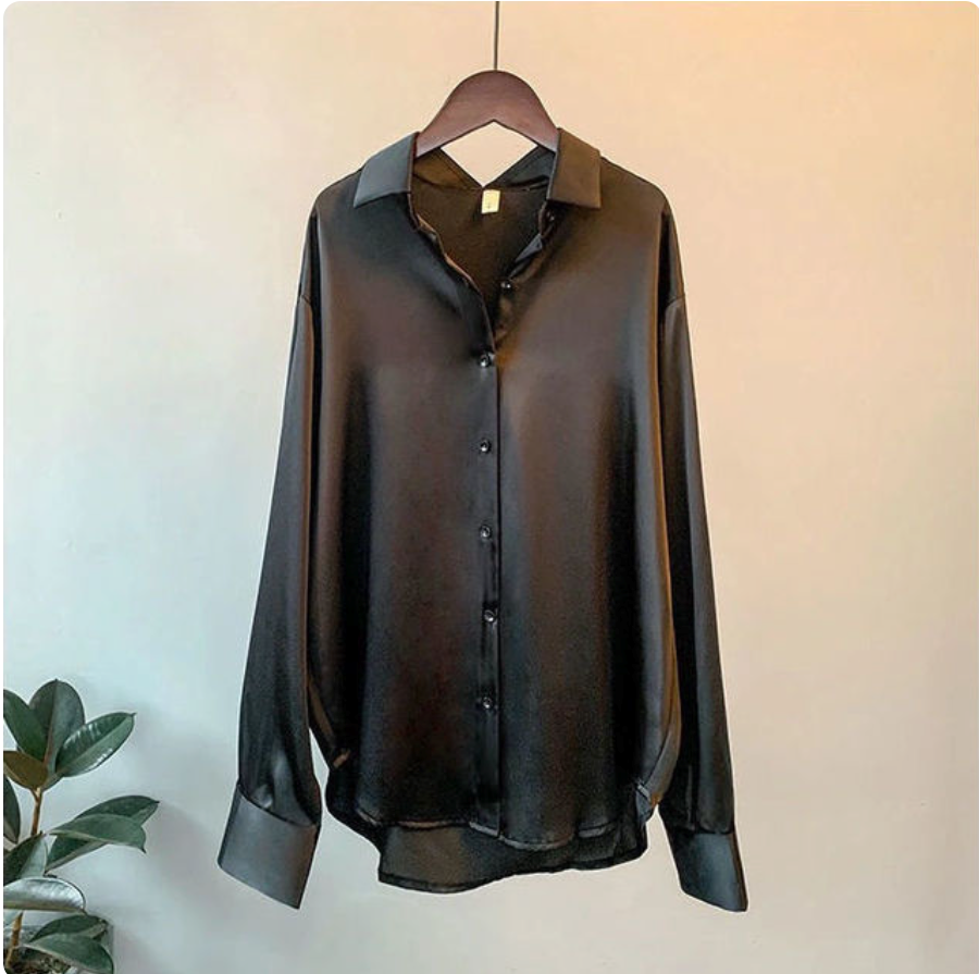 JENNY Elegante satijnen blouse
