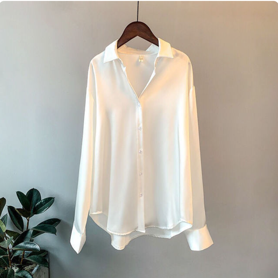 JENNY Elegante satijnen blouse