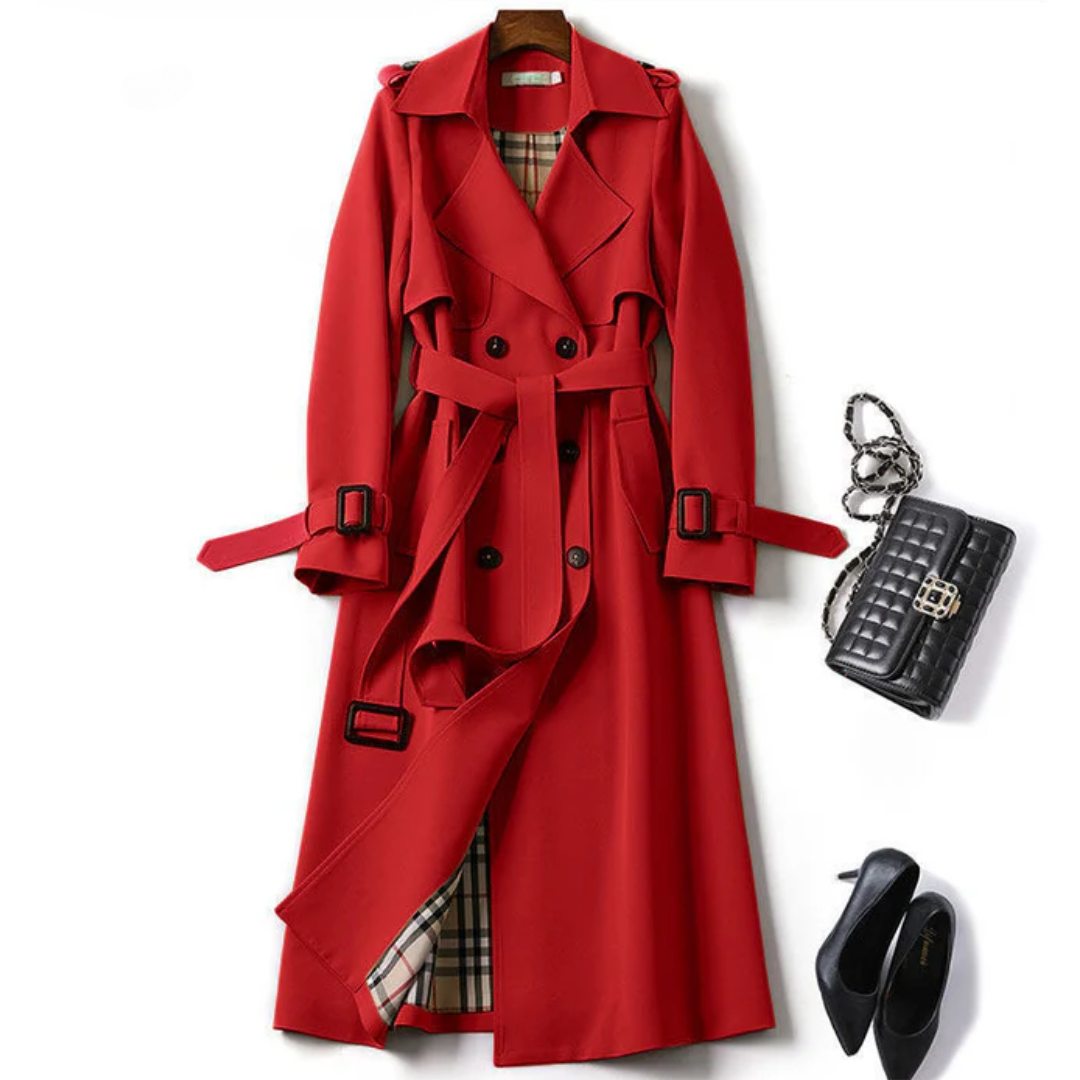 CLARA Elegante Trenchoat met centuur