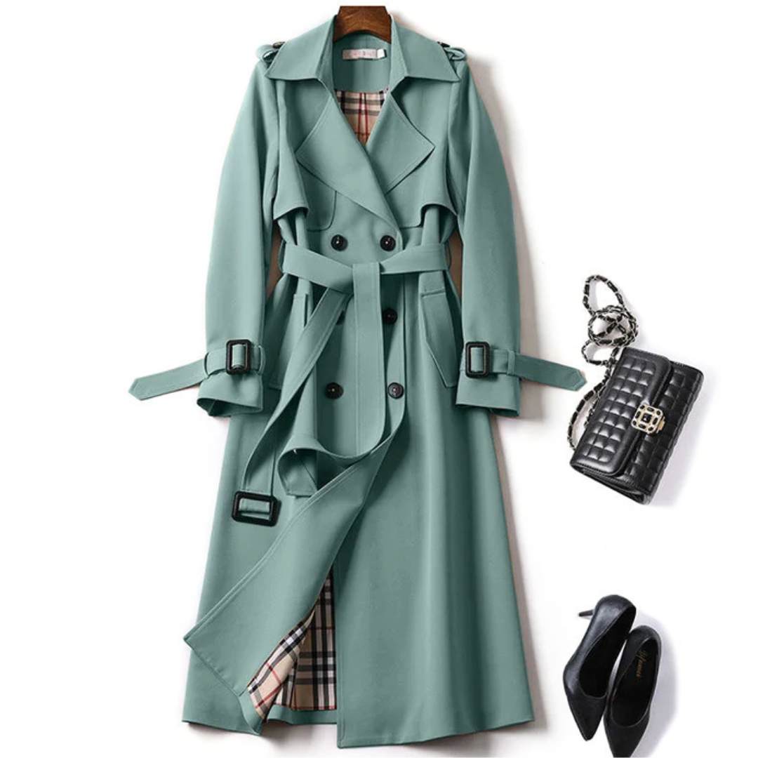 CLARA Elegante Trenchoat met centuur