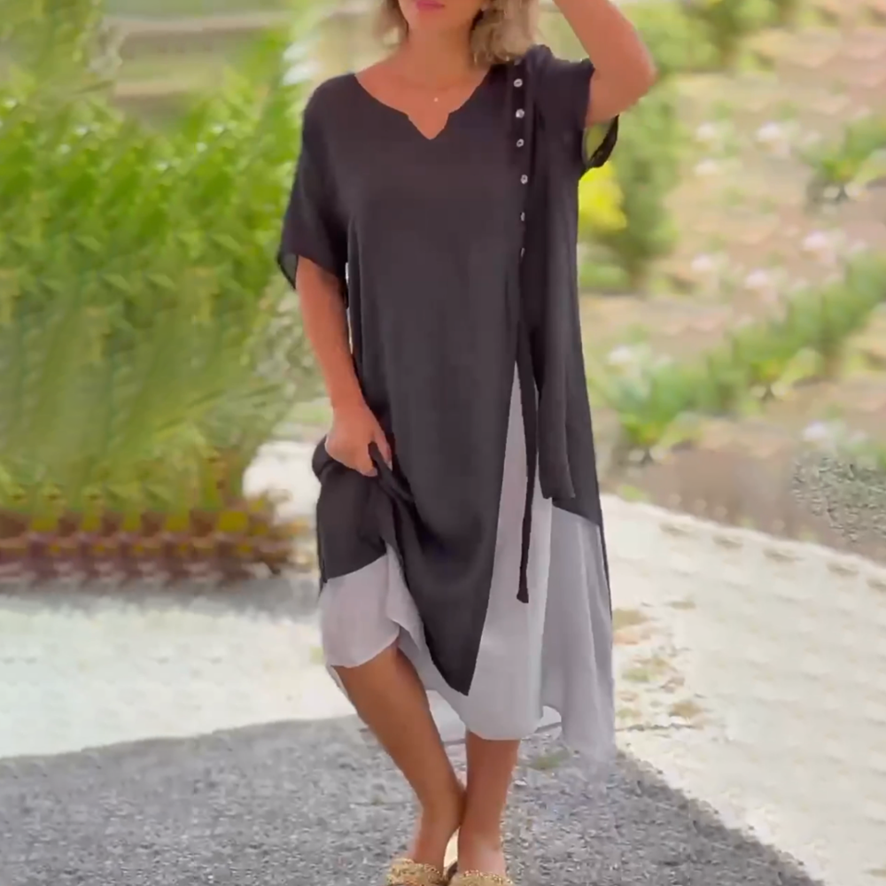 Elisa | Comfortabele en elegante lange jurk
