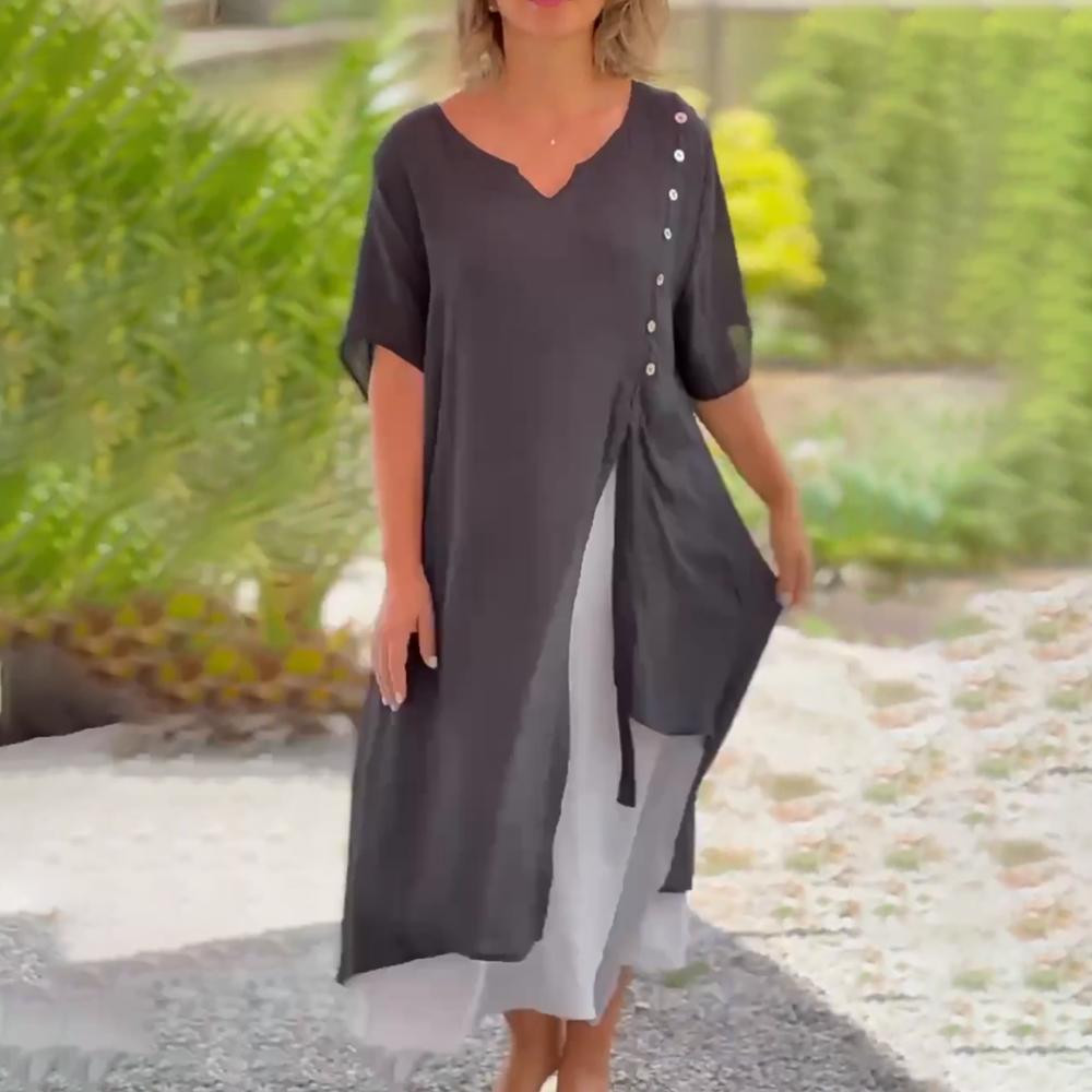 Elisa | Comfortabele en elegante lange jurk