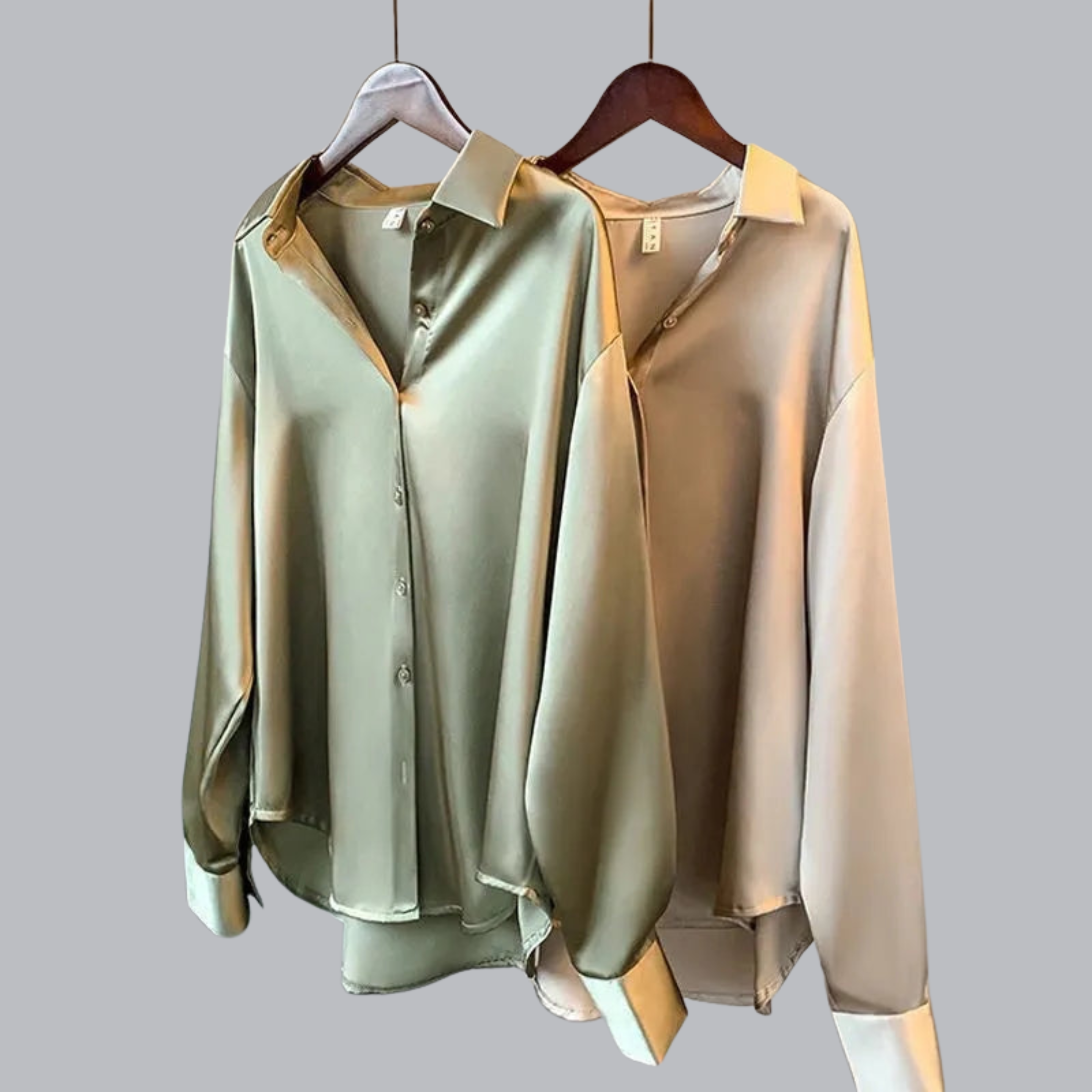 Irene™ | Hoogwaardige satijnen blouse