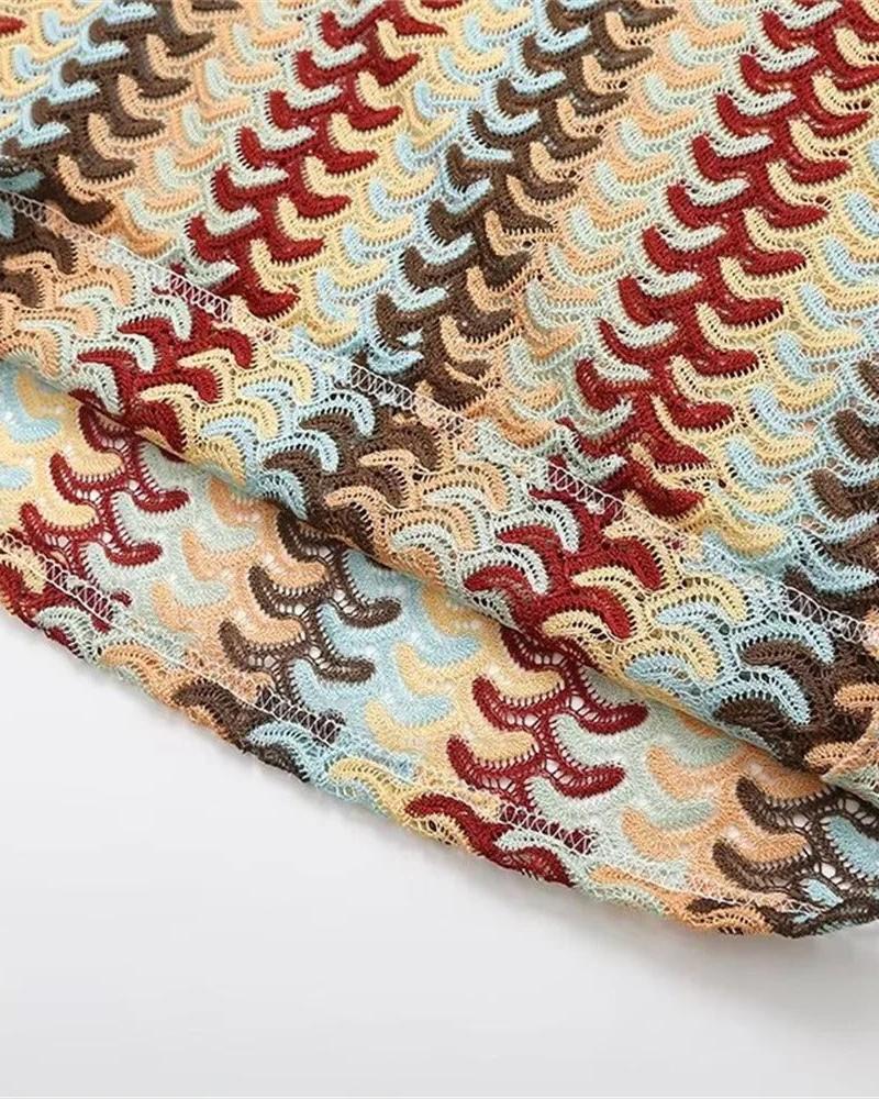 Charlotte - Boho Haakstrand Tuniek Jurk