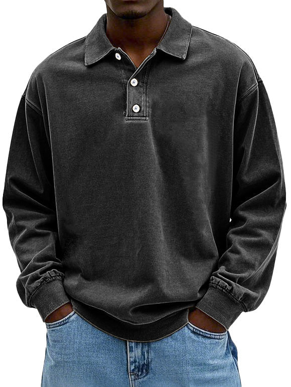 Hofman™ Herenpolo met lange mouwen