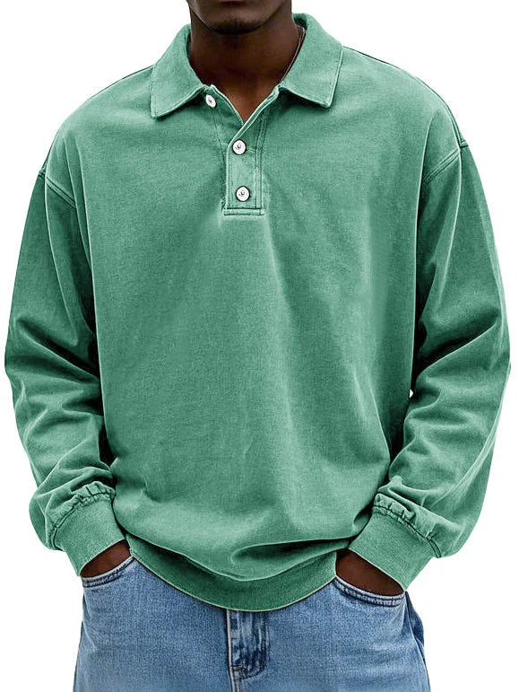 Hofman™ Herenpolo met lange mouwen