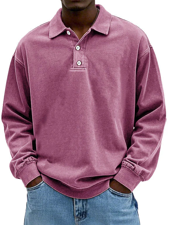 Hofman™ Herenpolo met lange mouwen