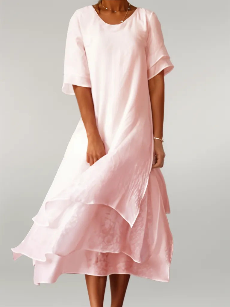 Isilde - Elegante katoenen maxi jurk