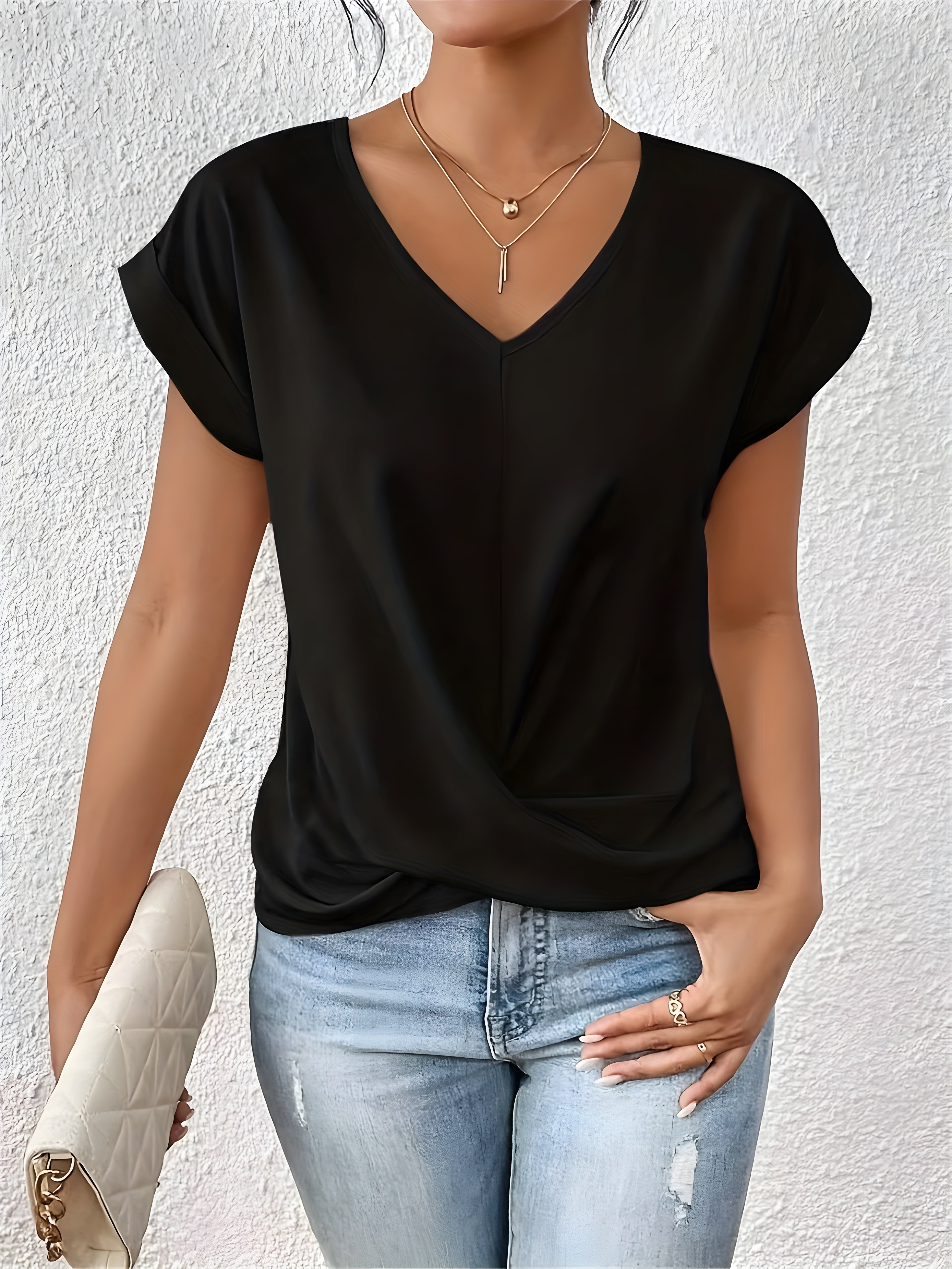 Liona Casual T-shirt met V-hals