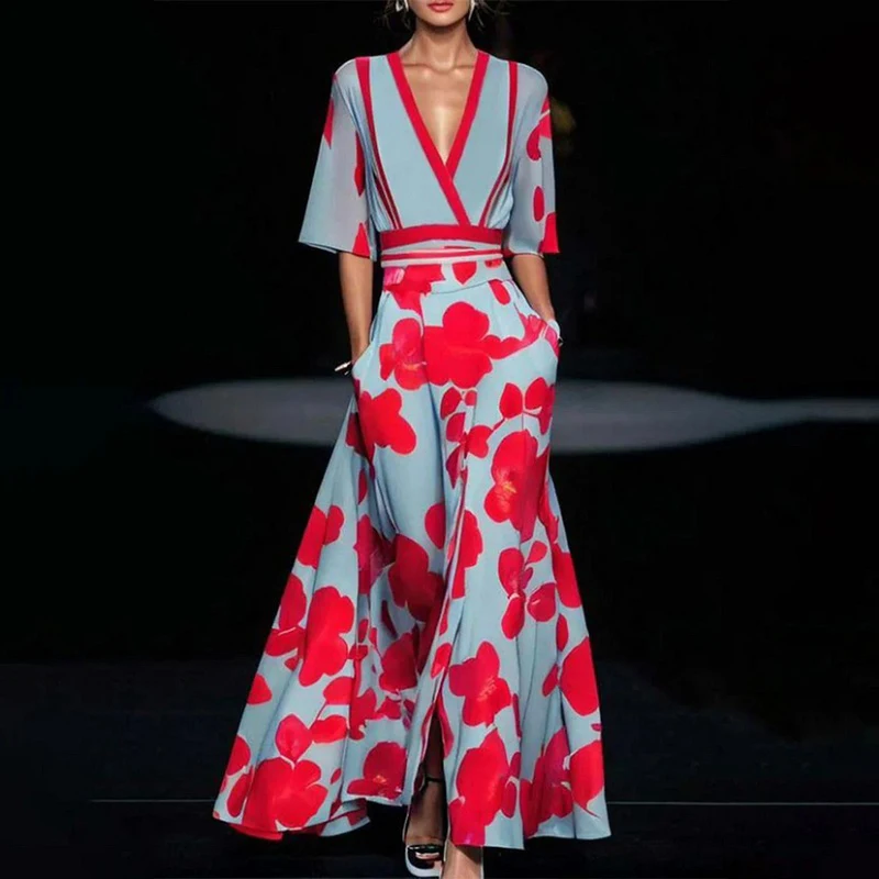 CELINE Elegante Bloemenjurk