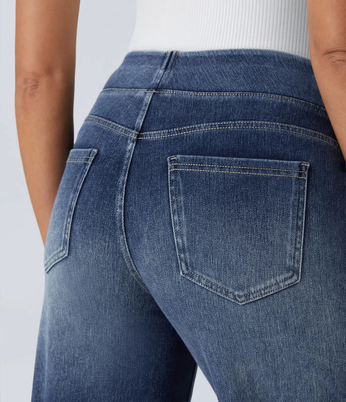 EVA strech broek met hoge taille