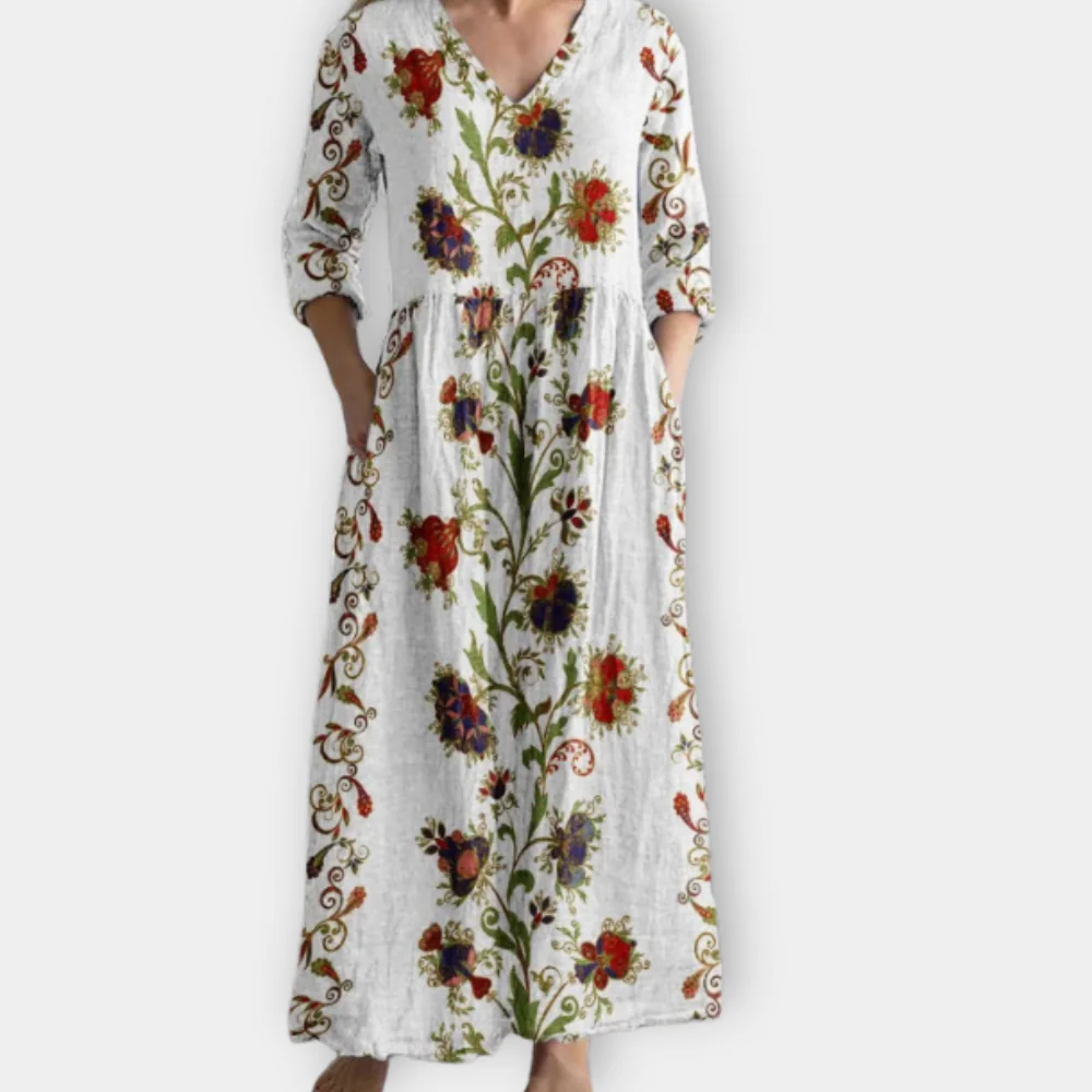 Evangeline - Zorgeloze Chic Boho Zomerjurk