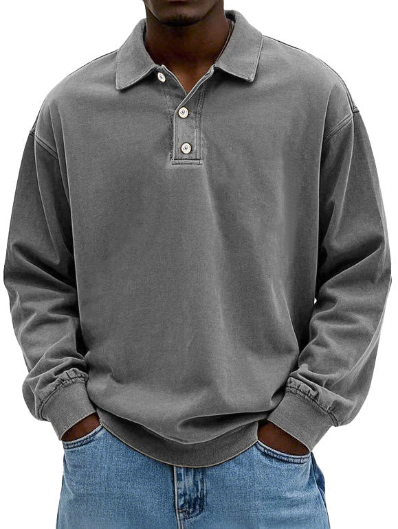 Hofman™ Herenpolo met lange mouwen