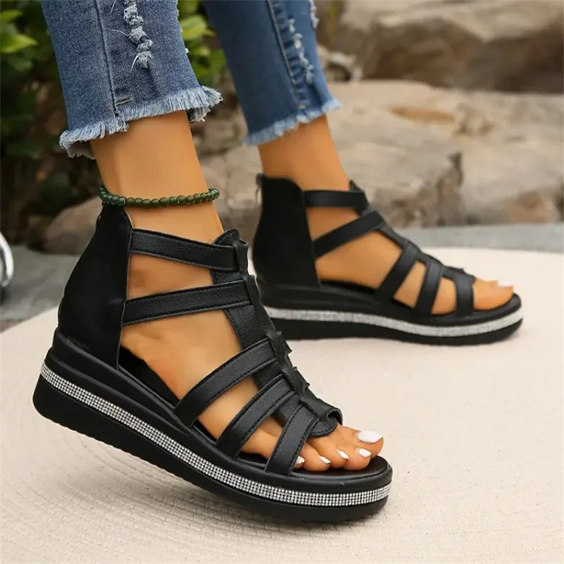 Erica | Sandalen met plateauzool